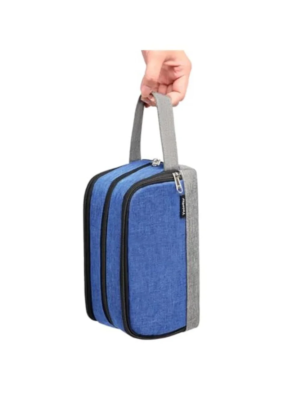 Men's Travel Toiletry Bag Small Dopp Kit Shaving Organizer Gym Camping Blue